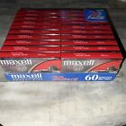 Maxell Audio Cassette Tapes Normal Bias UR 60 Minutes (10 Pack) New Sealed Tapes