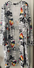 NY Invasion Long Duster Cardigan Plus Size 3X Newspaper Print Paper Rainbow