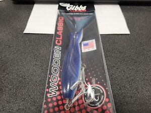1 Gibbs Lures Casting Swimmer BLUE 1 oz FREE SHIP - WOOD IS GOOD!!