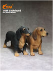 JJM 1/6 Dachshund Dog Pet Figure Animal Car Decoration Model Xmas Kids Toys Gift