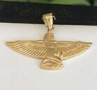 Beautiful Solid18K Gold Hand Made Egyptian Winged Queen Isis Pendant /Charm