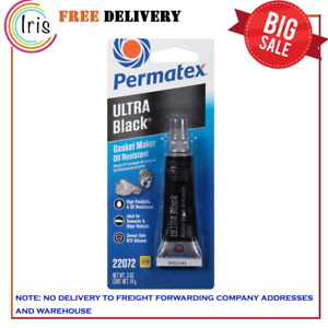 Permatex 22072 Ultra Black Maximum Oil Resistance RTV Silicone Gasket Maker