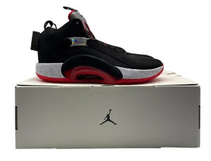 Nike Air Jordan 35 XXXV Bred Mens Size 9.5 Basketball Shoe Black Red Sneaker
