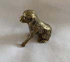 Brass Dog Figurine Solid 2 1/4