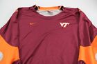 Nike Dri Fit Virginia Tech Long Sleeve Shirt Gray Size XXL
