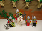 ( O5 / 38 ) Lego 4x Dragon Knight + Horse Castle Knight 6067 6077 6080 6081 6086