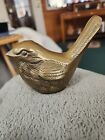 Vintage Leonard  Brass Bird Figurine /Paperweight 4.25