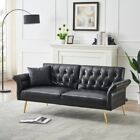 Office Sofa Couches and Sleeper Bed Sofas Faux Leather Loveseat for Living Room