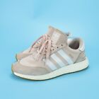 Adidas Womens Iniki Running Shoes Pink Gray BY9094 Low Top Suede Size 8