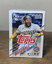 2021 Topps Series 2 Baseball Blaster Box - 70th Anniversary Patch Cards