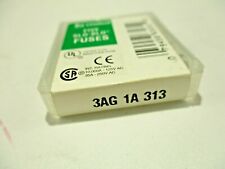 NEW PACK OF 5 LITTELFUSE 3AG 1A 313 SLO-BLO FUSE