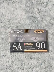 TDK SA 90 Blank Cassette Tape New / Sealed