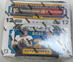 2021 Panini Prizm Football Sealed Hobby Box 2 Autos Scratched/Dented SD-28