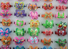 Wholesale Lots Mixed style 100pcs charming butterfly polymer clay child rings