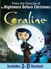 Coraline (Single-Disc Edition)[Anaglyph 3D] - DVD By Dakota Fanning - GOOD