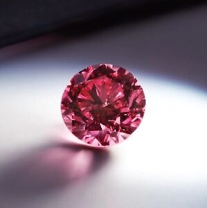 1ct Natural Earth mined Pink Diamond round Cut Certified VVS1 33