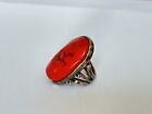 Beautiful Vintage Lucky Brand Lucky You Red stone Chunky Ring Size 7