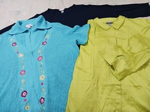 LOT OF THREE*CJ BANKS MAGGIE BARNES*Sweater & Tops*SIZE 3X*See Pictures