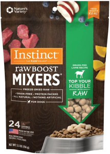 Instinct Raw Boost Mixers Freeze Dried Raw Dog Food Topper, Grain Free Freeze of