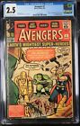 Avengers (1963) #1 CGC GD+ 2.5 Thor! Captain America! Iron Man! Hulk! Marvel