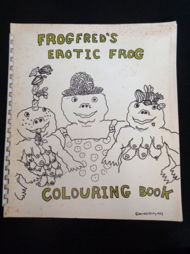 Rare frogfred's erotic frog colouring book artist david gilhooly 1993 Coloring