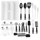 Mainstays 30-Piece Kitchen Gadget Set with Cooking Utensils,Measuring Cups,Clips
