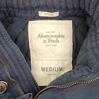 Abercrombie & Fitch Mens Navy Blue Jacket Size Medium Muscle Hooded