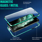 Double Glass Cover For iPhone 13 12 11 Pro Max XR X 7 8 Full Magnetic Phone Case