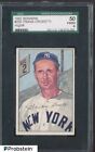 1952 Bowman #252 Frank Crosetti New York Yankees HIGH# SGC 4 VG-EX