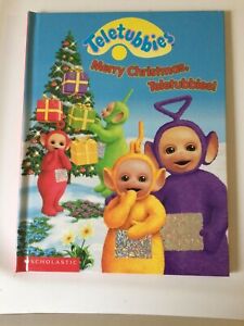 MERRY CHRISTMAS, TELETUBBIES  HARDCOVER BOOK, NEW, 1999