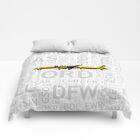 Spirit Airlines Airbus A321 with Airport Codes - Queen Size Comforter