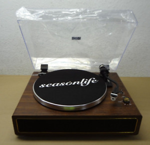 New ListingSeasonlife Turntable Record Player with Built-in Speakers, 33&45 RPM Speed