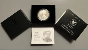 2021 W American Eagle One Ounce Silver Proof Coin ( ITEM 21EAN ) SHIP FAST