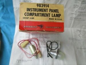 Vintage 1959 1963 GM instrument panel glove box compartment lamp Pontiac 983914