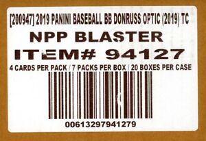 New Listing2019 PANINI DONRUSS OPTIC BASEBALL FACTORY SEALED 20 BOX BLASTER CASE holo