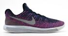 NIKE LUNAREPIC LOW FLYKNIT 2 RUNNING SHOES SIZE 12 NAVY BLUE PINK 863779 015