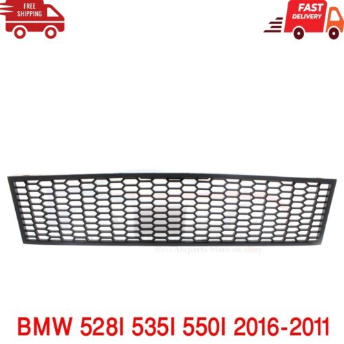 New Fits 2011-2016 BMW 528i 535i 550i Bumper Grille Front Center Black BM1036131 (For: 535i M Sport)