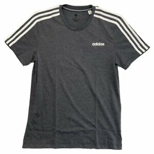 New Adidas Men Cotton Clima Tee - 3 Stripe Sleeves - Choose Color and Size