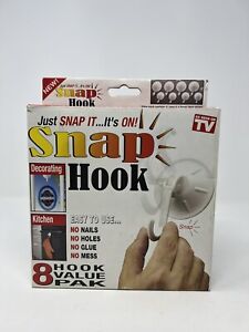 SNAP HOOKS, ( SET OF 6 ) Instantly Hang, Decorate & Organize ! 