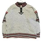 Men size 2XL 20Z Dale Of Norway Nordic Knit Sweater Half Hook Logo Embroidery To