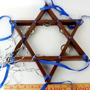 Star Of David Tambourine 6-Pointed Praise Instrument Jewish Israel Judaism 14