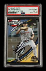 Anthony Rizzo Signed 2009 Greenville Drive Multi-Ad #28 Rookie Card RC PSA Auto