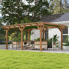 Wooden Pergola Outdoor Gazebo with Stable Structure