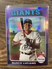 New Listing2024 Topps Heritage Marco Luciano Rookie RC Purple Chrome Refractor Giants