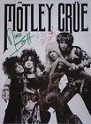 Motley Crue promo poster Wall Art Print with facsimile autographs size 11x17in