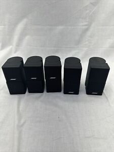 5 Bose Lifestyle Acoustimass Double Cube Speakers, Black