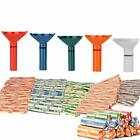 Coin Counters & Coin Sorters Tubes Bundle of 5 Color-Coded Coin Tubes and 110 As