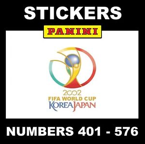 Panini World Cup 2002 Stickers #401-576 (Black Back)