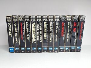 James Bond Betamax Lot Of 13 Tapes Dr. No Thunderball Moonraker Goldfinger MORE!