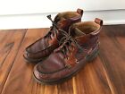 LL Bean Allagash Bison Brown Leather Chukka Boots 244479 Men's Size US 9.5 D